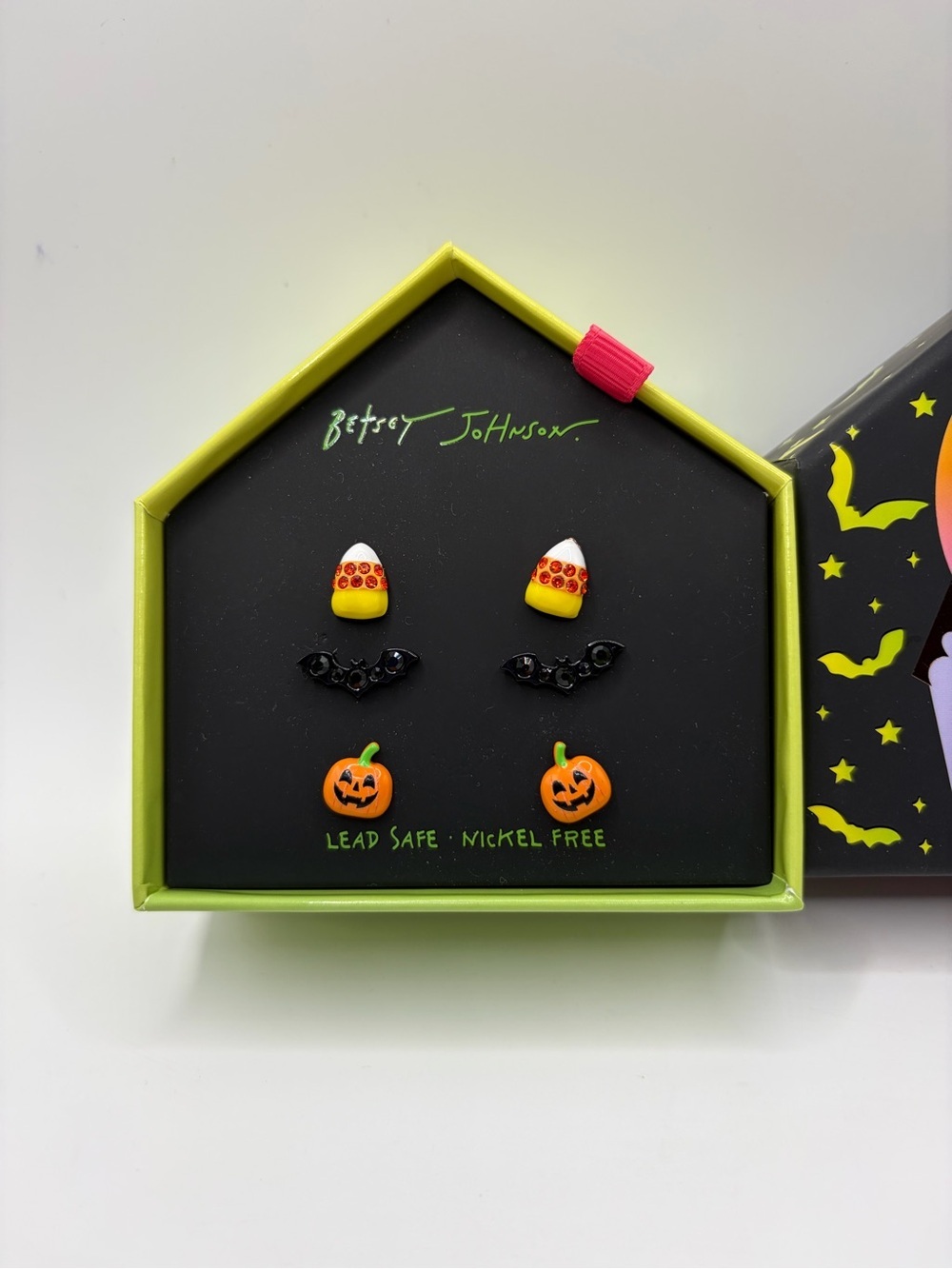 Betsey Johnson Halloween Earring Set - Yellow, Orange, Black